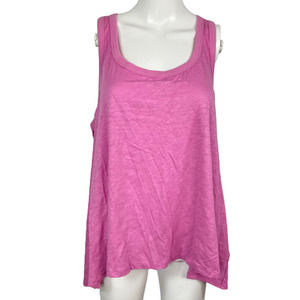 NWT Cupio Tank Top Womens Sz XL Pink Round Neck Racer Back Tank‎ Stretch